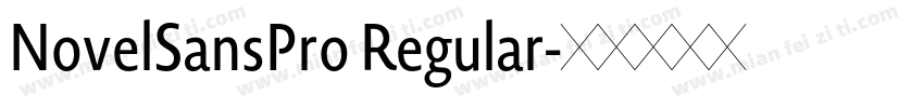 NovelSansPro Regular字体转换